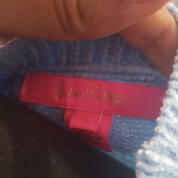 Lilly Pulitzer Blue Crewneck Sweater - Picture 3 of 3